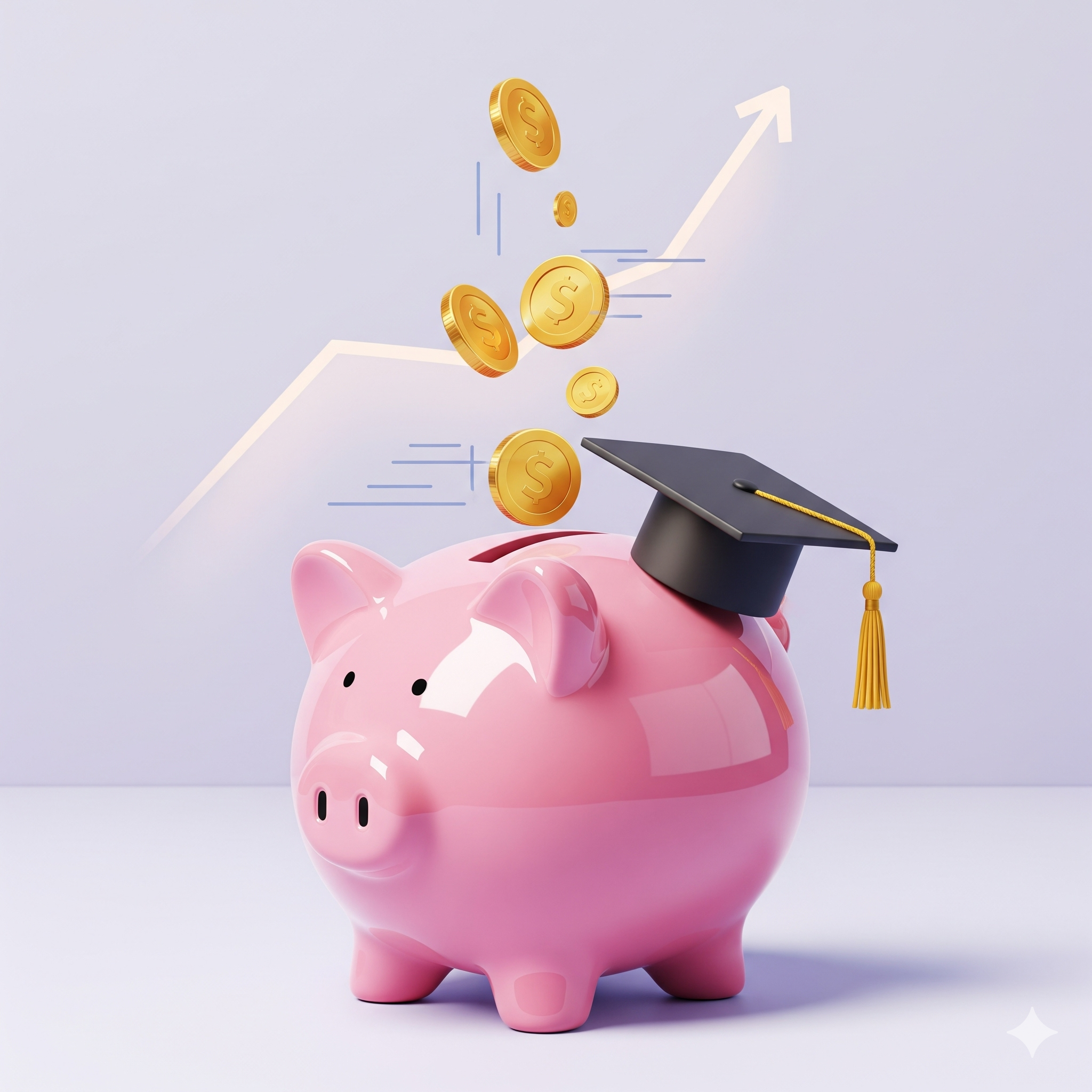 piggy bank representing long term saving