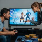 man and woman argue over his gaming habits