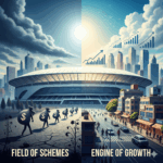 visualization of a stadium and its economic impact or drain