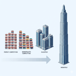 visualization of different market structure types