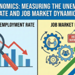Visualizations of labor economics, unemployment rate, and job market dynamics
