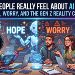 visualization of hope and worry about AI